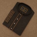 Golden Cotton Panjabi – Classic Tradition with a Royal Touch