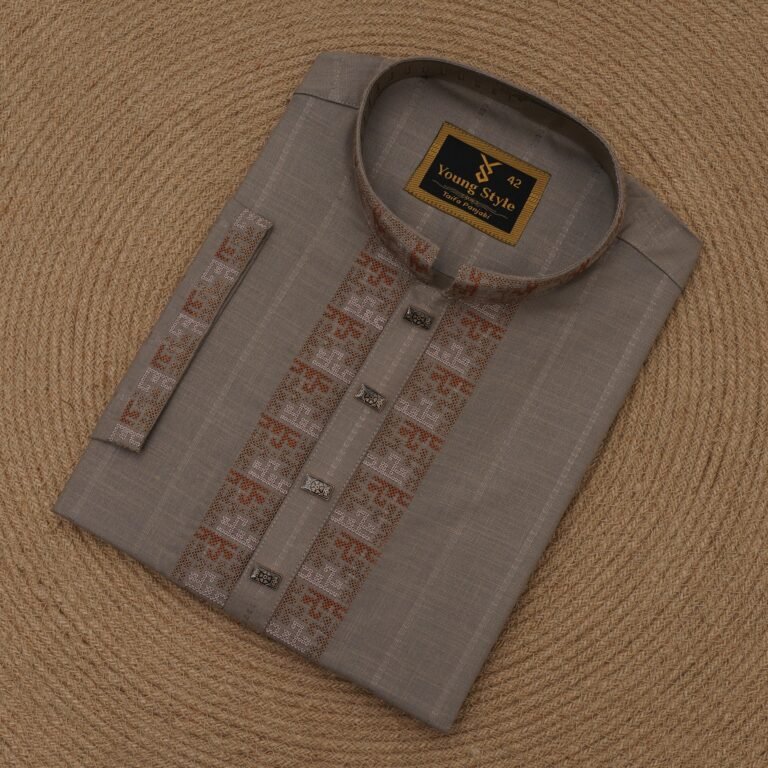 Textured Cotton Panjabi