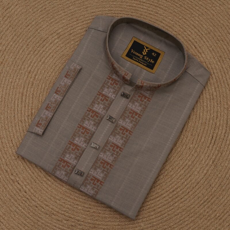 Textured Cotton Panjabi