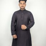 Premium Purple Cotton Blend Punjabi