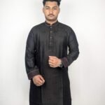 Premium Black Designed Punjabi