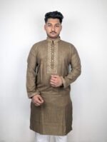 Golden Brown Embroidered Punjabi