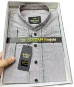 Premium Light Grey Panjabi - Image 4