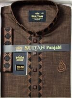 Premium Dark Brown Punjabi - Image 3